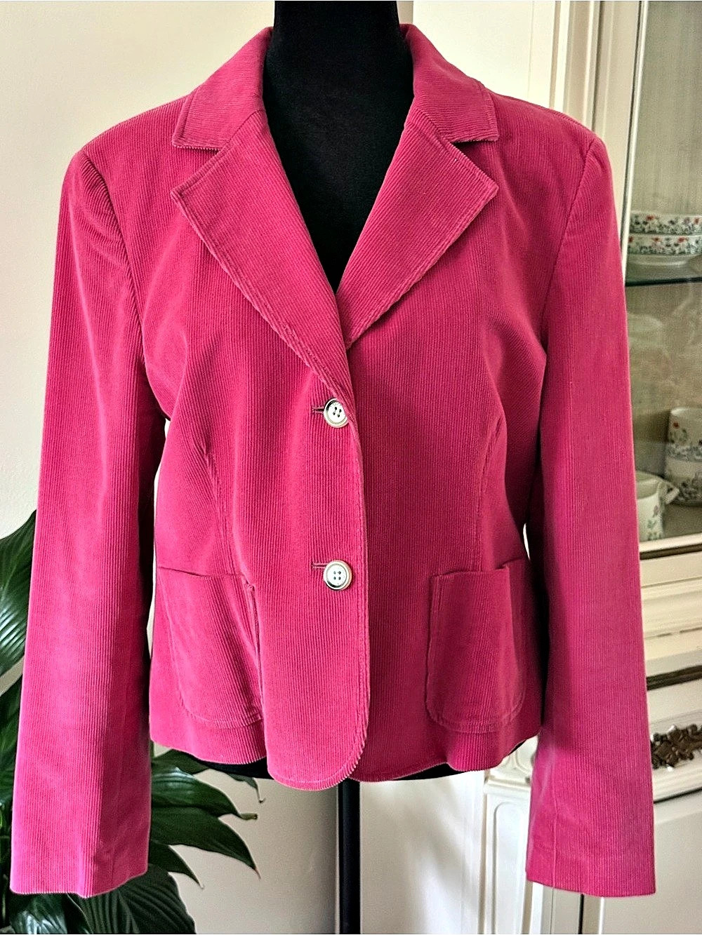 Doncaster Corduroy Blazer in Pink Like New
